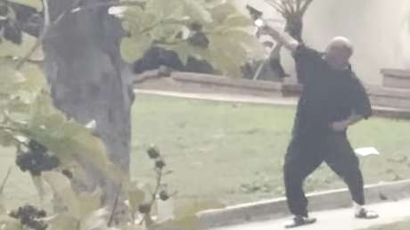 INSÓLITO VIDEO: Dispara a un helicóptero policial y termina derribado por un perro policía