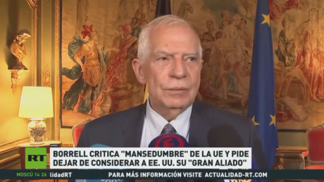 Borell critica "mansedumbre" de la UE y pide dejar de considerar a EE.UU. su "gran aliado"