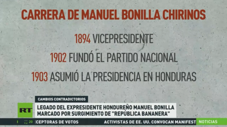 Legado del expresidente hondureño Manuel Bonilla, marcado por el surgimiento de la 'República Bananera'