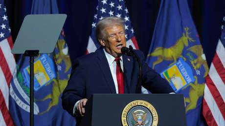 VIDEO: Trump se burla de Biden con sonidos indescifrables