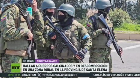 Hallan 6 cuerpos calcinados y en descomposición en una zona rural de Ecuador