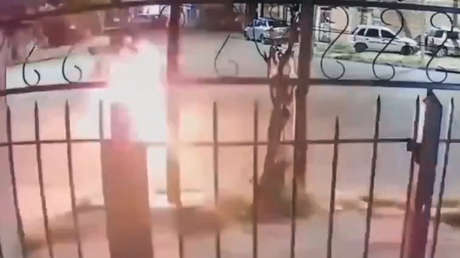 FUERTE VIDEO: Choque mortal de dos motos en Argentina