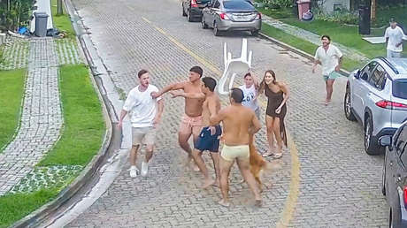VIDEO: Futbolistas protagonizan brutal pelea con vecinos en condominio de lujo en Brasil
