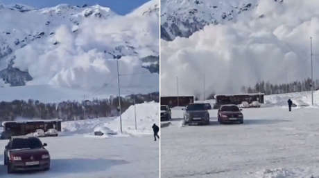 Captan cómo cae un enorme alud de nieve en su dirección (VIDEO)