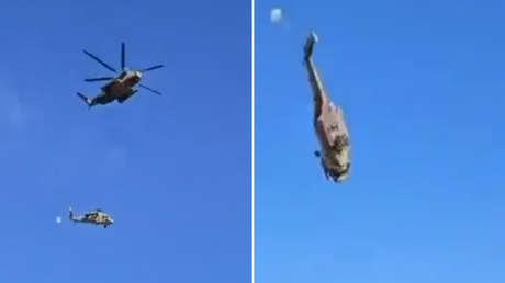 Helicóptero israelí cae en Cisjordania (VIDEOS, FOTOS)