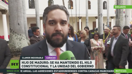 Hijo de maduro: "Se ha mantenido el hilo constitucional y la unidad del Gobierno"