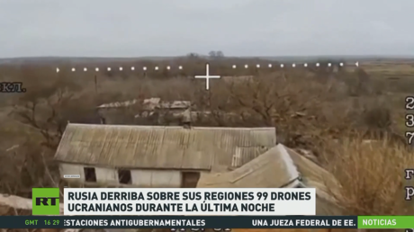Rusia derriba sobre sus regiones 99 drones ucranianos durante la última noche