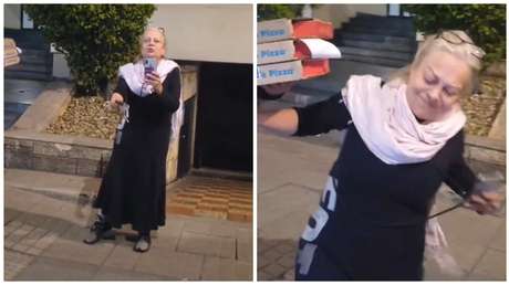 "Lárguese de aquí, malparido": Mujer se lanza contra un repartidor de pizza en Colombia (VIDEO)