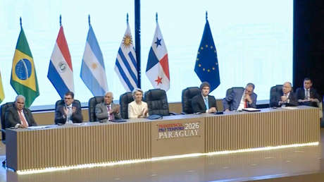 VIDEO: Milei evita aplaudir cuando Lula da Silva es mencionado durante la firma del acuerdo entre el Mercosur y la UE