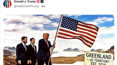 Trump se mofa de Europa con imágenes de la conquista de Groenlandia hechas con IA