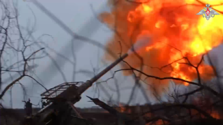 VIDEO: Proyectiles rusos destrozan posiciones ucranianas