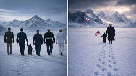 Líderes del Pentágono aparecen con un pingüino en una imagen hecha con IA en plena tensión por Groenlandia