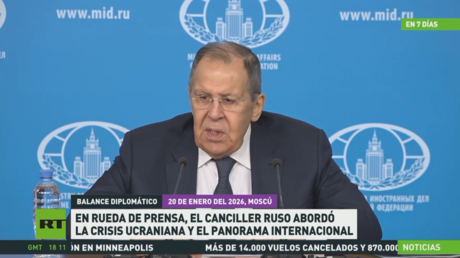 En rueda de prensa, Lavrov abordó la crisis ucraniana y el panorama internacional