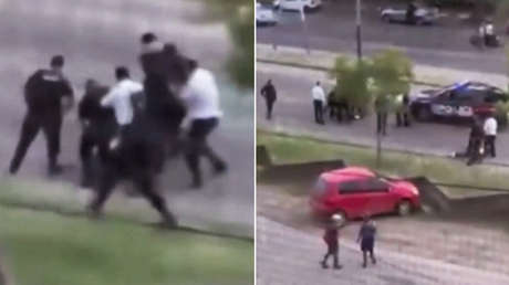 VIDEO: Sale de fiesta y es víctima de una brutal golpiza que le disloca la mandíbula