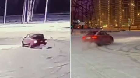 'Rápidos y Furiosos' a lo ruso:  automovilistas hacen 'drift' en carreteras nevadas (VIDEOS)