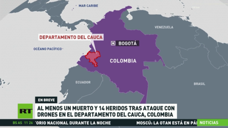 Un muerto y 14 heridos tras ataque con drones en Colombia