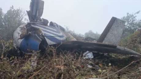 Primeras imágenes del avión accidentado en Colombia