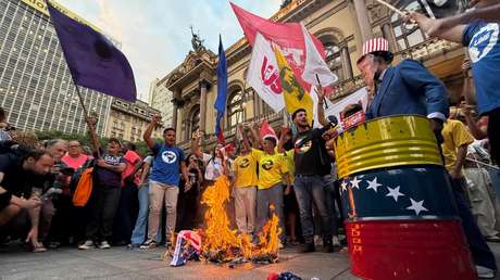 "Fuera Trump": Manifestaciones en Brasil denuncian la agresión de EE.UU. contra Venezuela (FOTOS, VIDEOS)