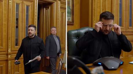 "Hi, Emmanuel": Zelenski se graba mientras habla por teléfono con Macron (VIDEO)