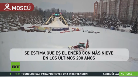 Moscú afronta nevadas históricas no vistas en 200 años