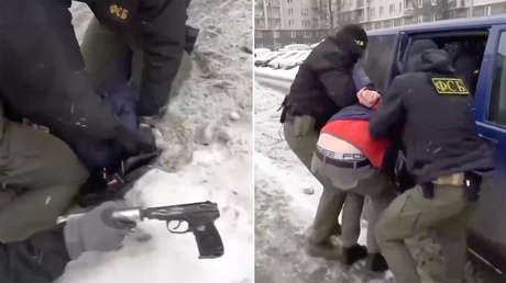 VIDEO: Detienen a simpatizante de organización terrorista ucraniana que planeaba matar a un militar ruso