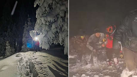 Rescatan en las montañas de Rumania a dos hombres que huyeron de Ucrania (VIDEO)