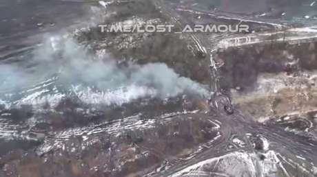 VIDEO: Rusia hace arder un blindado Stryker de fabricación estadounidense