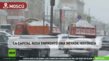 Un récord de 200 años: la capital rusa fue escenario de una nevada histórica