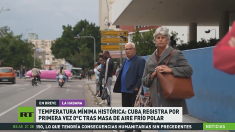 Temperatura mínima histórica: Cuba registra por primera vez 0 °C tras masa de aire frío polar
