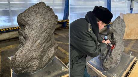Intentan contrabandear un enorme fragmento de meteorito de más de 2 toneladas (VIDEO)