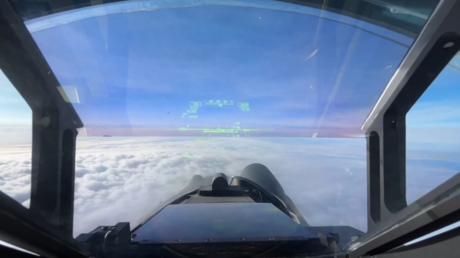 Guardián nocturno: el Su-35S ruso, en misión de escolta y cobertura (VIDEO)