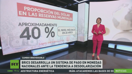 El BRICS desarrolla un sistema de pago en monedas nacionales ante la tendencia a la desdolarización