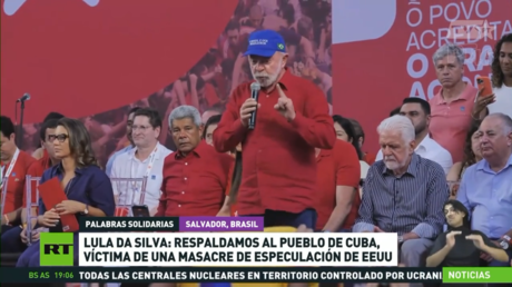 Lula da Silva: Respaldamos al pueblo de Cuba, víctima de una masacre de especulación de EE.UU.