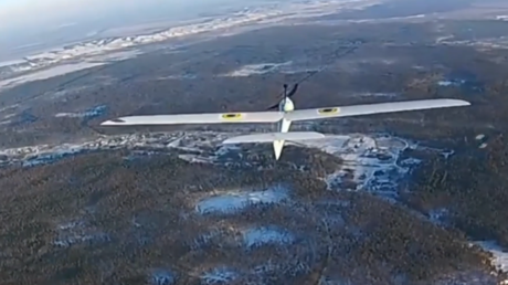 VIDEO: Derribo de aparatos espía a vista de drones rusos