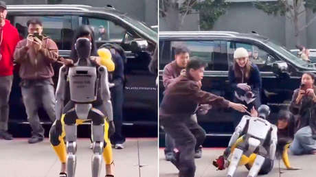 VIDEOS: Rapera le hace un baile a un robot, pero el resultado no le impresiona y pasa esto