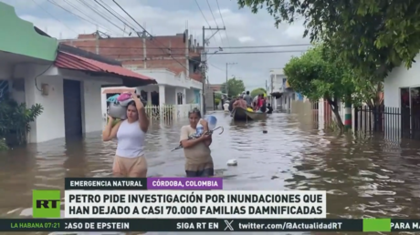 Petro pide investigación por inundaciones que han dejado casi 70.000 familias damnificadas