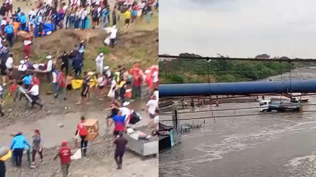 VIDEOS: Intensas lluvias causan inundación en Venezuela y arruinan fiesta de carnaval