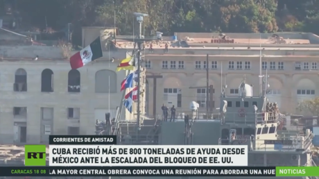 México brindó toneladas de ayuda humanitaria a Cuba en medio de la escalada del bloqueo de EE.UU.