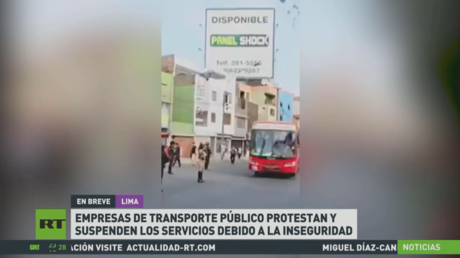 Empresas de transporte público protestan y suspenden los servicios debido a la inseguridad en Perú