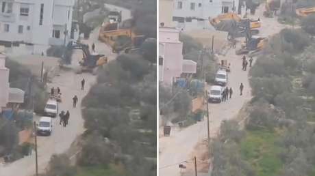 VIDEO: Fuerzas israelíes demuelen una casa en Cisjordania