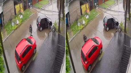 Brutal enfrentamiento: taxista se defiende a tiros de un intento de robo (VIDEO)