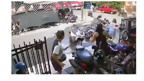 VIDEO: Sicario intenta atacar, su víctima lo desarma y lo entrega a la Policía