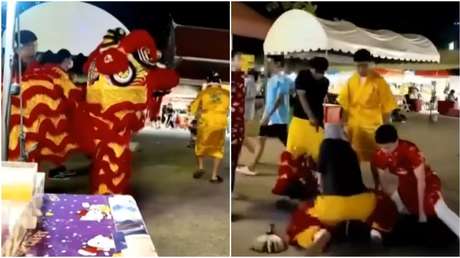 VIDEO: Policías se disfrazan de león de Año Nuevo Lunar para atrapar a un ladrón