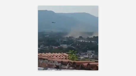 VIDEO: Captan helicópteros disparando a objetivos en México