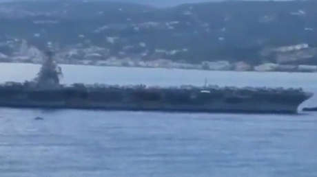 VIDEO: El portaaviones USS Gerald R. Ford aparece cerca de Creta