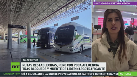Rutas establecidas, pero con poca afluencia, tras bloqueos y muerte de líder narcotraficante en México