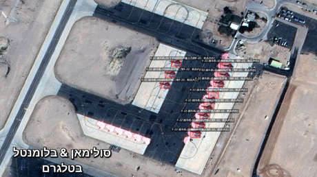 Imágenes satelitales muestran cazas de EE.UU. F-22 en una base aérea israelí