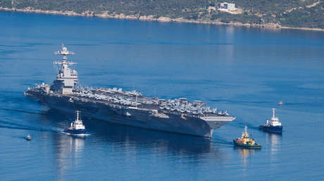 VIDEO: El portaviones USS Gerald R. Ford deja Grecia con rumbo a Medio Oriente