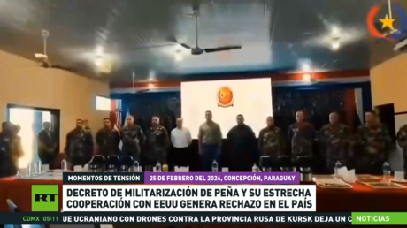 Decreto de militarización de Santiago Peña y su estrecha cooperación con EE.UU. genera rechazo en el país