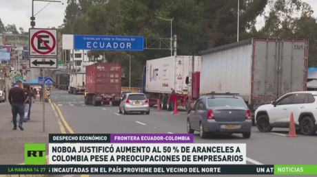 Noboa justifica aumento al 50 % de aranceles a Colombia, que tilda de su peor socio comercial